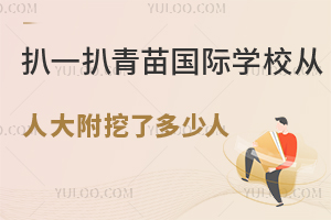 扒一扒青苗国际学校从人大附挖了多少人（老师）