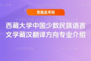 西藏大学中国少数民族语言文学藏汉翻译方向专业介绍