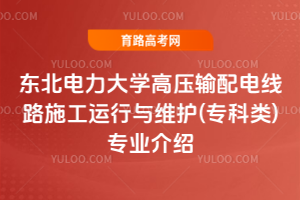 东北电力大学高压输配电线路施工运行与维护(专科类)专业介绍