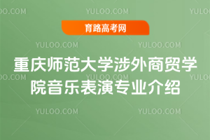 重庆师范大学涉外商贸学院音乐表演专业介绍