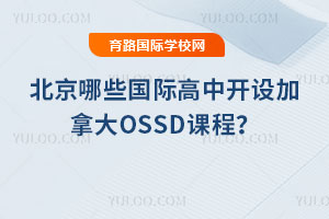 2025年北京哪些国际高中开设加拿大OSSD课程？
