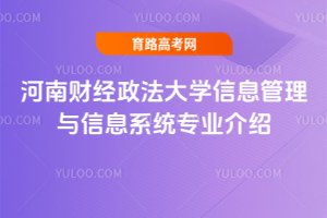 河南财经政法大学信息管理与信息系统专业介绍