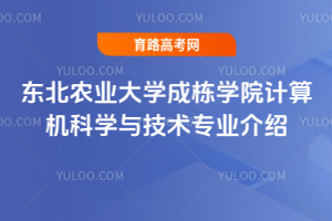 东北农业大学成栋学院计算机科学与技术专业介绍