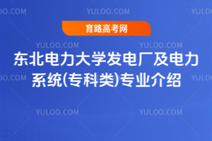 东北电力大学发电厂及电力系统(专科类)专业介绍