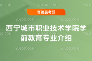 西宁城市职业技术学院学前教育专业介绍