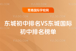 2025年东城初中排名VS东城国际初中排名榜单